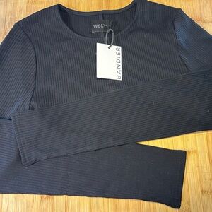 WSLY for Bandier - NWT Long Sleeve Ribbed Shrug